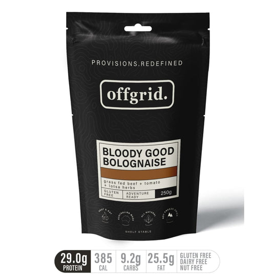 Rations Meal Ready to Eat Single Serve MRE Offgrid Bloody Good Bolognaise