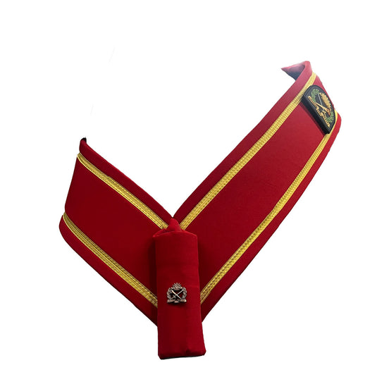 Banner Sash Carry Belt Army AAC Red Gold