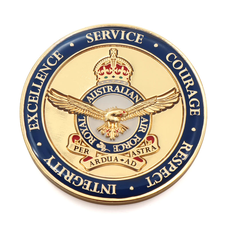 Load image into Gallery viewer, Royal Australian Air Force RAAF Presentation Medallion Coin CIIIR
