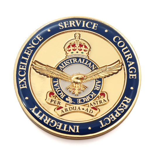 Royal Australian Air Force RAAF Presentation Medallion Coin CIIIR