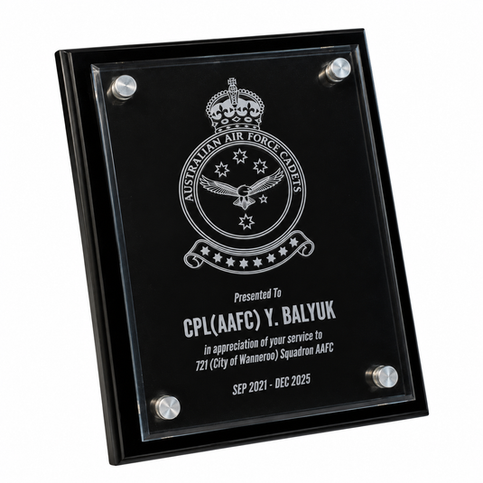Custom Presentation Plaque AAFC Acrylic - Cadetshop