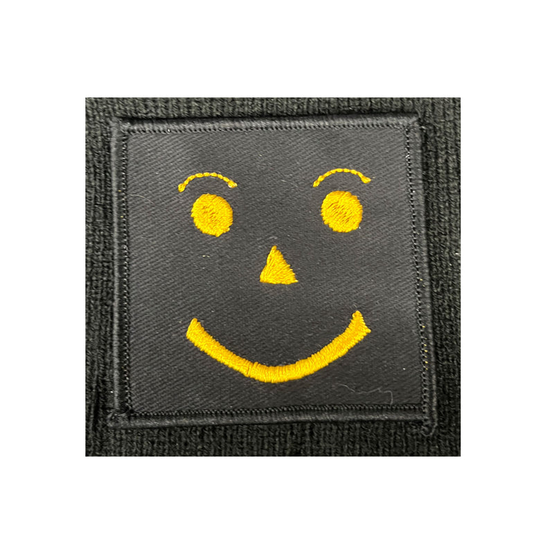 Load image into Gallery viewer, Novelty Emoji Insignia Patch Gold Black - Cadetshop
