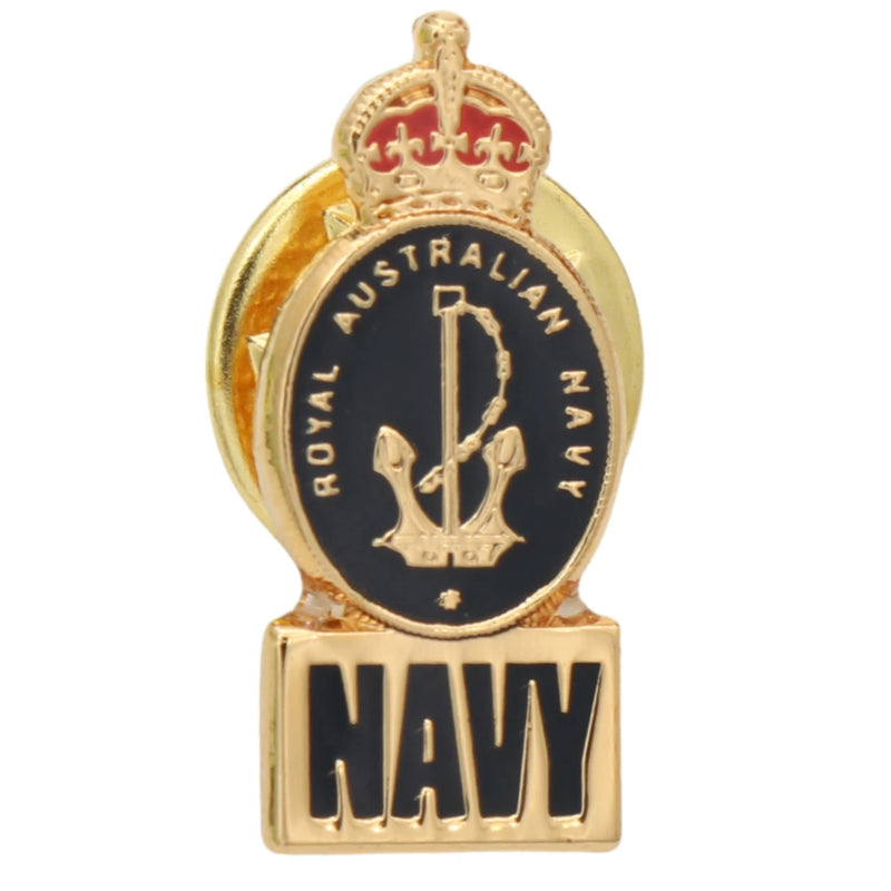 Load image into Gallery viewer, Royal Australian Navy RAN Crest Lapel Pin
