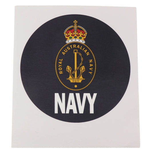 Royal Australian Navy Round Sticker CIIIR