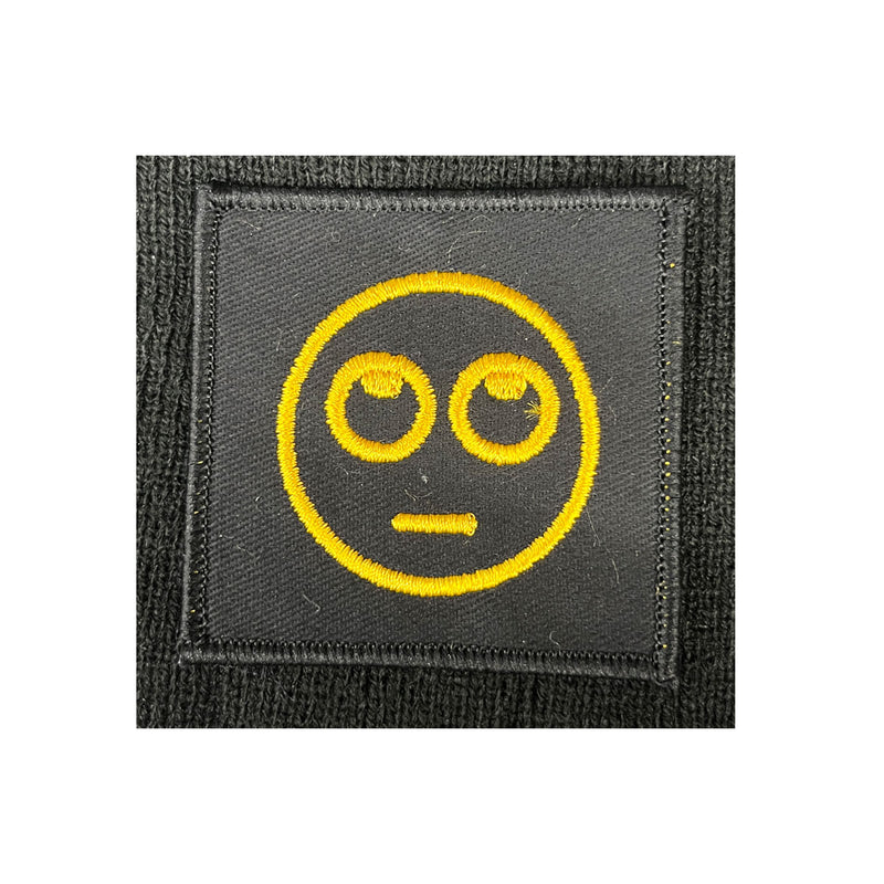 Load image into Gallery viewer, Novelty Emoji Insignia Patch Gold Black - Cadetshop
