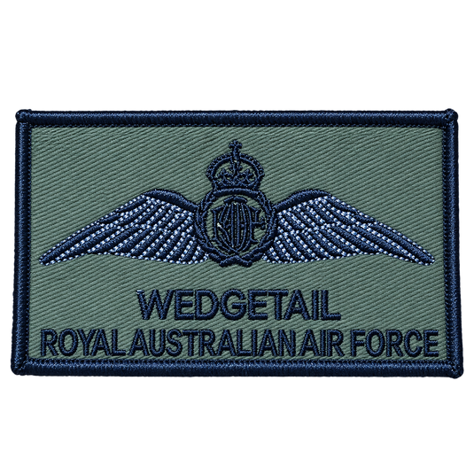 Custom Name Tag Pilot Air Force RAAF Pilot Wings Brevet - Cadetshop