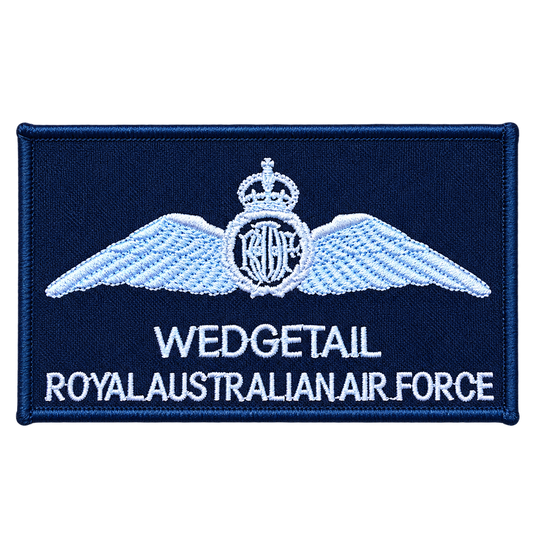 Custom Name Tag Pilot Air Force RAAF Pilot Wings Brevet - Cadetshop
