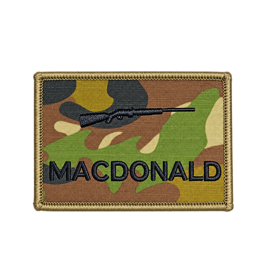 Custom Embroidered Personalised Name Patch Rifle AMCU - Cadetshop
