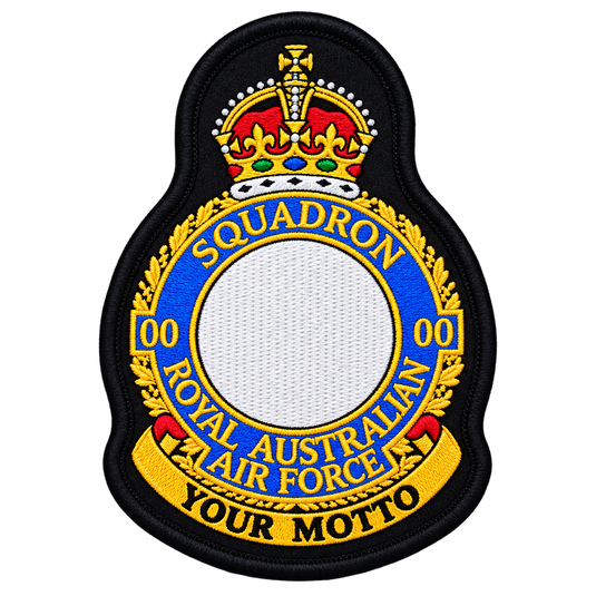 Custom RAAF Air Force Squadron SQN Unit Patch 2025 Tudor Crown