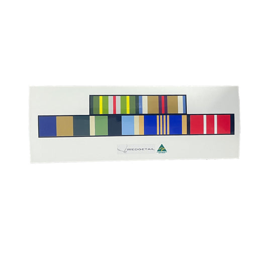 Custom Ribbon Bar Patch Sticker 1 Ribbon to 8 Ribbon