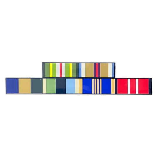 Custom Ribbon Bar Patch Sticker 1 Ribbon to 8 Ribbon