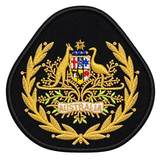 Australian Navy Australian Commonwealth Coat of Arms on Black Warrant Officer of the Navy