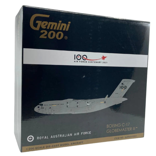 RAAF C-17A Globemaster Die Cast Model 1:200 Scale - Cadetshop