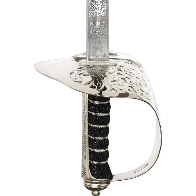 Load image into Gallery viewer, Infantry Sword with Leather Scabbard (Windlass S/Steel) - Cadetshop
