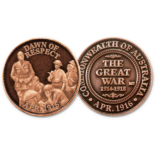 April 25 1916-2016 Dawn Of Respect Commemorative Penny - Cadetshop