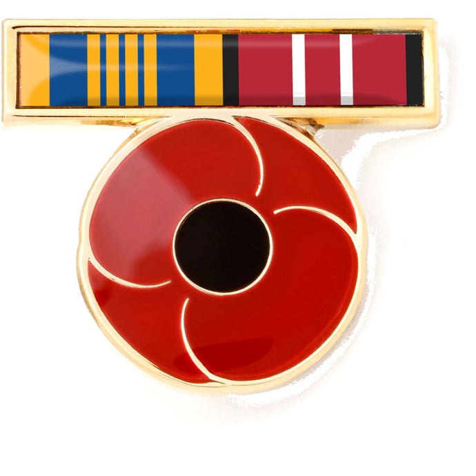 DLSM & ADM Ribbon Poppy Lapel Pin - Cadetshop