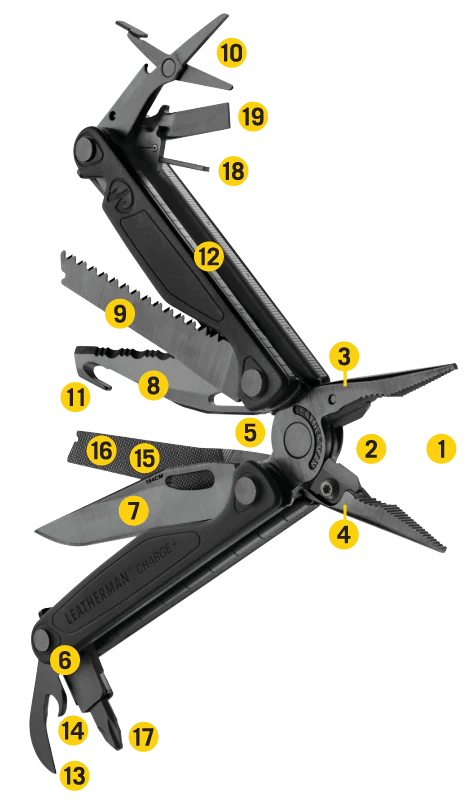 Leatherman Multi-Tool Charge+ Black 19 Tools - Cadetshop