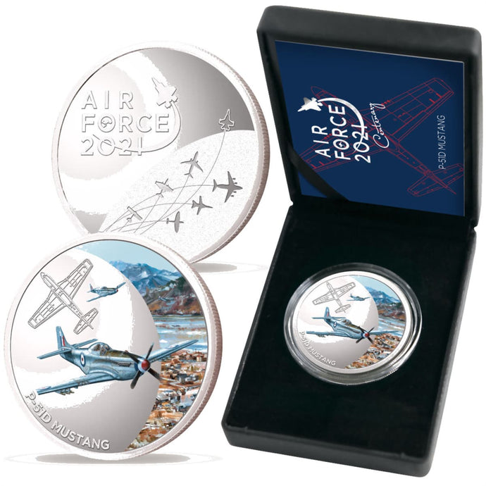 Air Force 100 Limited Edition Medallion - P-51D Mustang - Cadetshop