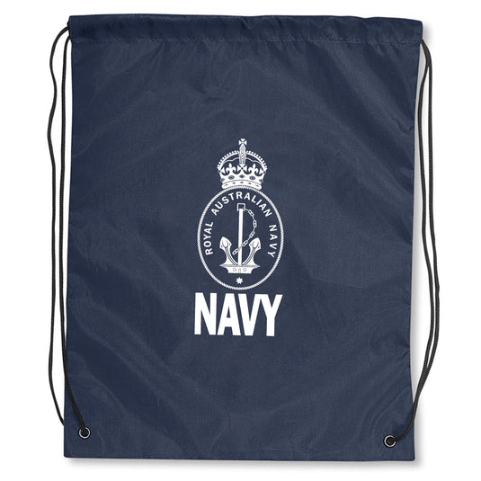 Navy Drawstring Backpack