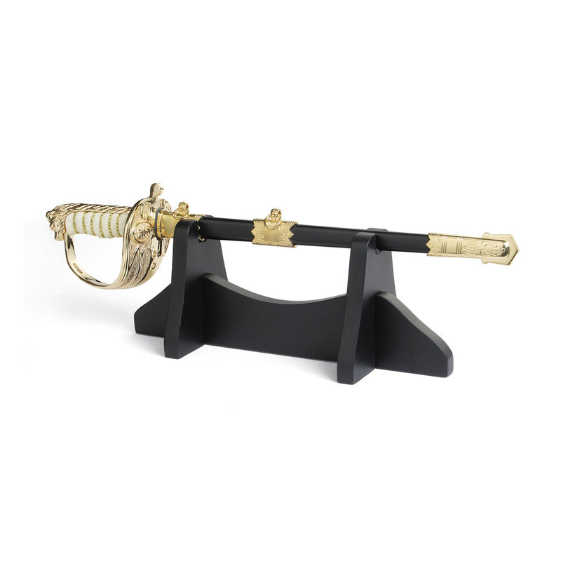 Load image into Gallery viewer, Sword Navy Letter Opener Set EIIR WKC Sword w Stand - Cadetshop
