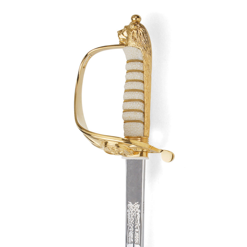 Load image into Gallery viewer, Navy Sword Flag Rank and Below Flag Rank CIIR Cypher Stainless Steel WKC - Cadetshop
