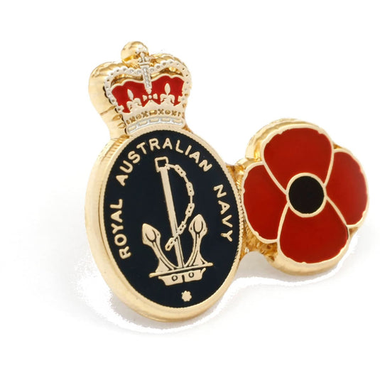 Navy Poppy Lapel Pin - Cadetshop