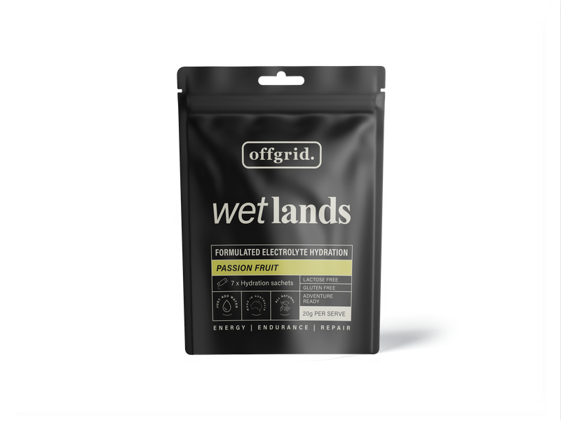 Load image into Gallery viewer, Rations Field Wetlands Hydration Drink 7 Serves Passionfruit
