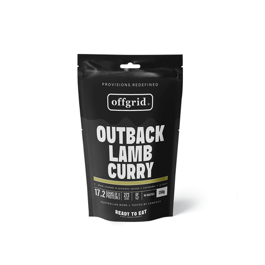 Rations Meal Ready to Eat Single Serve MRE Offgrid Ranchers Outback Lamb Curry