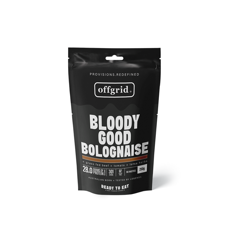 Load image into Gallery viewer, Rations Meal Ready to Eat Single Serve MRE Offgrid Bloody Good Bolognaise
