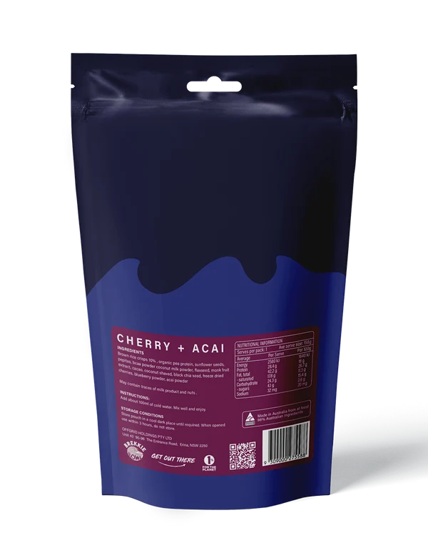 Load image into Gallery viewer, Rations Meal Ready to Eat Single Serve MRE Offgrid Performance Series Breakfast Bowl Cherry Acai
