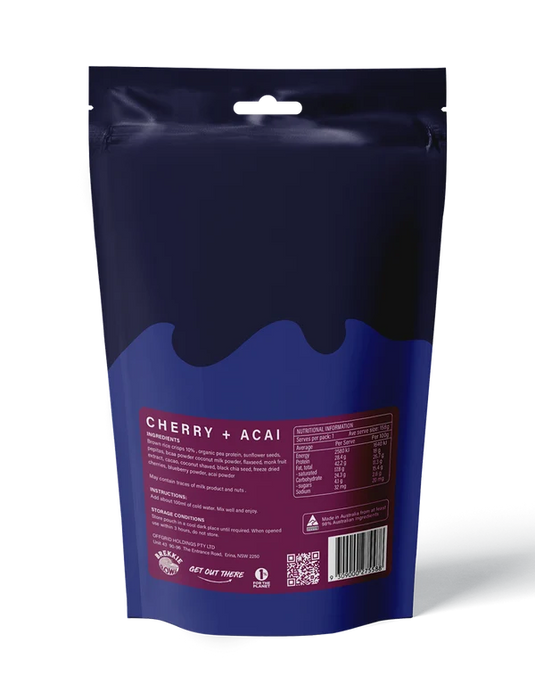 Rations Meal Ready to Eat Single Serve MRE Offgrid Performance Series Breakfast Bowl Cherry Acai