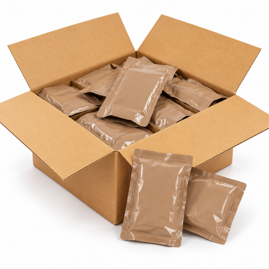 Military Army 24hr Ration Pack Meal Ready to Eat Single Serve Meal Carton 30 Assorted Meals