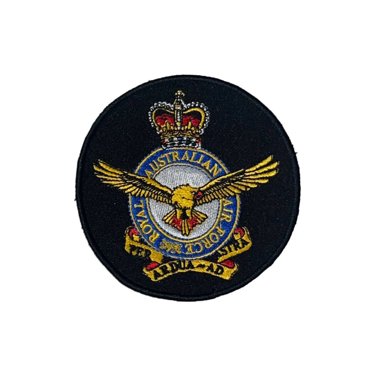 RAAF Crest Patch Embroidered Round Royal Australian Air Force | Cadetshop