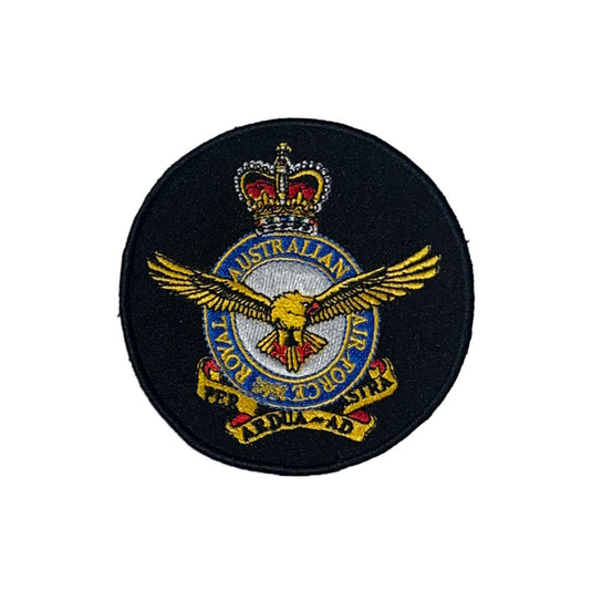RAAF Crest Patch Embroidered Round Royal Australian Air Force - Cadetshop