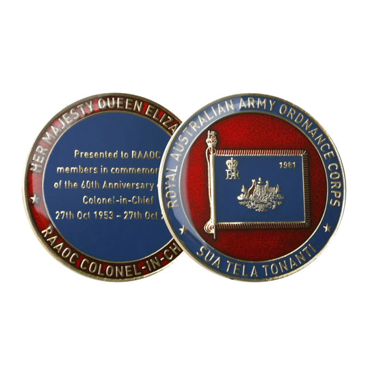 Royal Australian Ordnance Corps 60th Anniversary Medallion in Box - Cadetshop