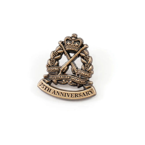 Royal Australian Infantry Corps 75th Anniversary Lapel Pin