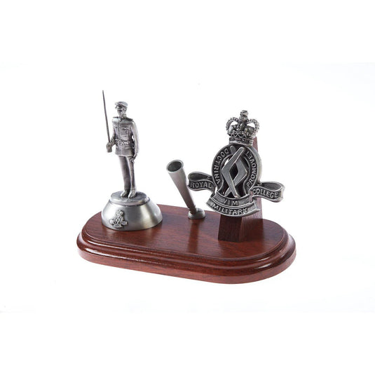 Desk Set Pewter Royal Military College Duntroon RMC Desk Set - Cadetshop