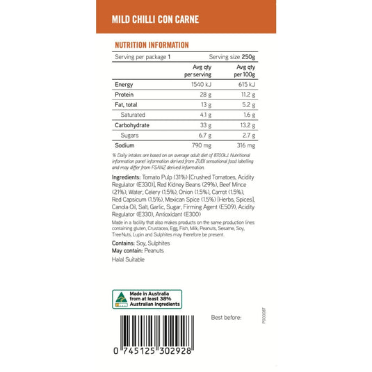 Rations Meal Ready to Eat Single Serve MRE On Track Meal - Sweet and ...