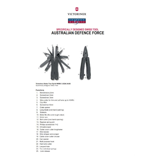 Swiss Army Swiss Tool MXBS Victorinox - Defence Force ADF - Cadetshop