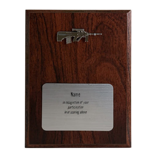 Custom Presentation Plaque Marksman Silver Steyr - Cadetshop