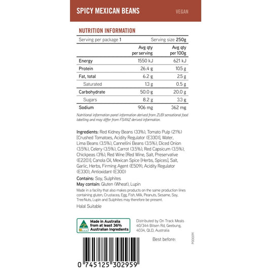 Rations Meal Ready to Eat Single Serve MRE On Track Meal - Chickpea ...