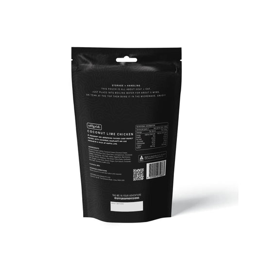 Rations Meal Ready to Eat Single Serve MRE Offgrid Coconut Lime Chicken - Cadetshop