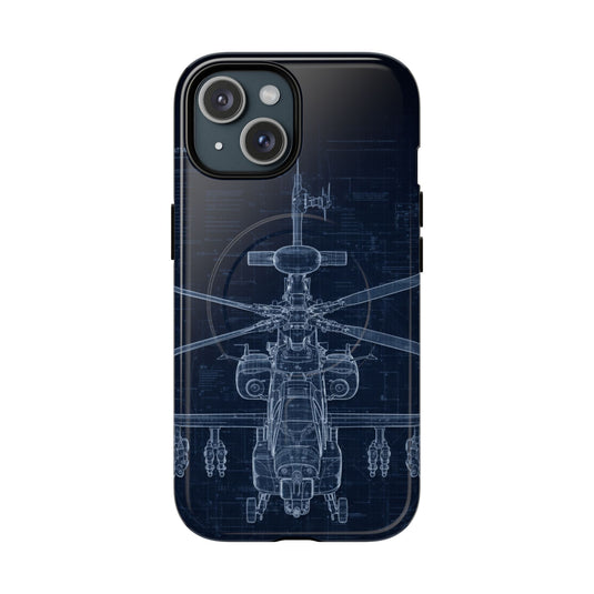 Apache Blue Print Phone Case Army Collection - Cadetshop