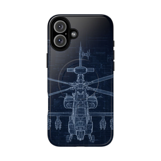 Apache Blue Print Phone Case Army Collection - Cadetshop
