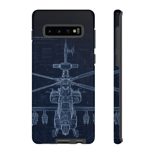 Apache Blue Print Phone Case Army Collection Samsung - Cadetshop