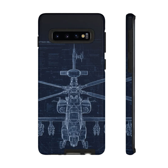 Apache Blue Print Phone Case Army Collection Samsung - Cadetshop