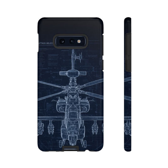 Apache Blue Print Phone Case Army Collection Samsung - Cadetshop