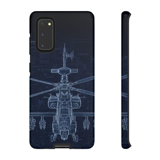 Apache Blue Print Phone Case Army Collection Samsung - Cadetshop