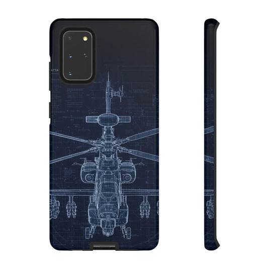Apache Blue Print Phone Case Army Collection Samsung - Cadetshop