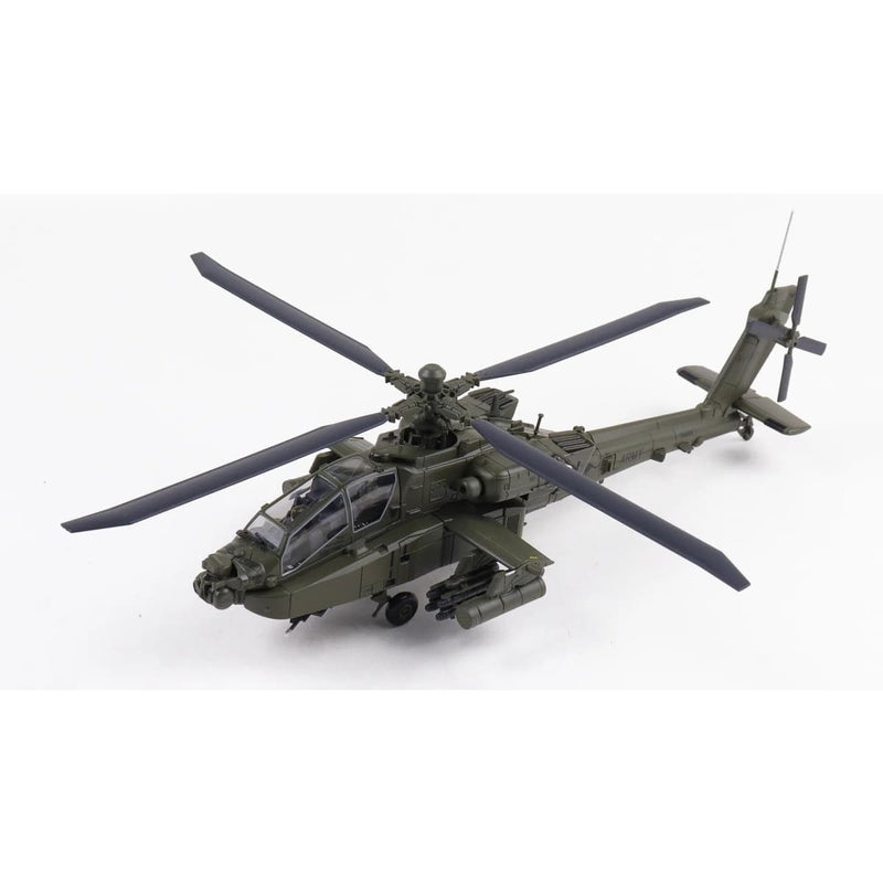 Load image into Gallery viewer, Olive green military helicopter model with detailed rotor blades and realistic cockpit features
